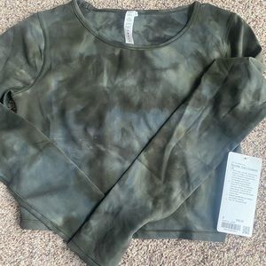 Lululemon Wunder Train cropped Long Sleeve